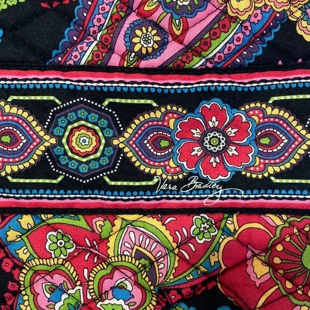 Vera Bradley Mini‎ Crescent Tote In a bright Boho Floral.